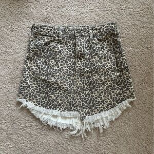 Free People Leopard Skirt